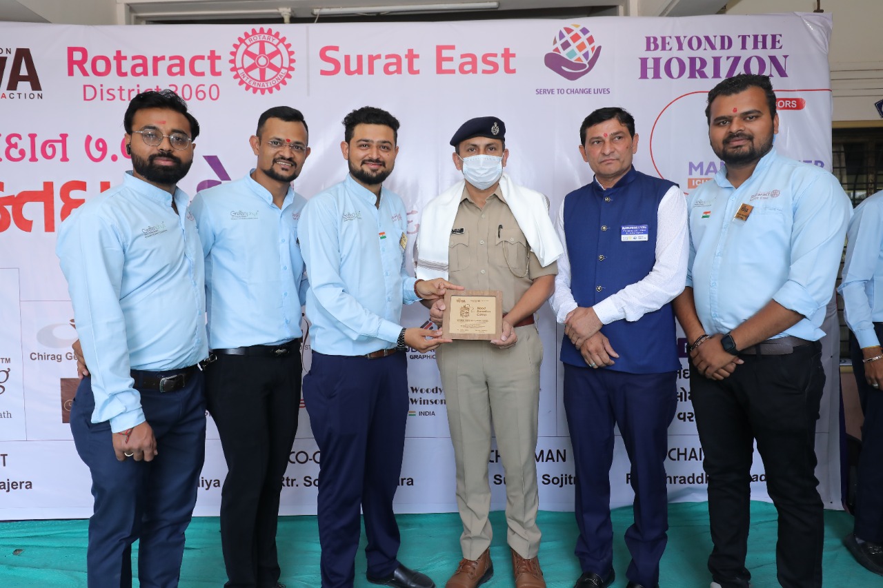 રોટરેકટ કલબ ઓફ સુરત (ઇસ્ટ) દ્વારા યોજાયેલા રક્તદાન કેમ્પમાં 1764 બ્લડ યુનિટ એકઠું કરાયું